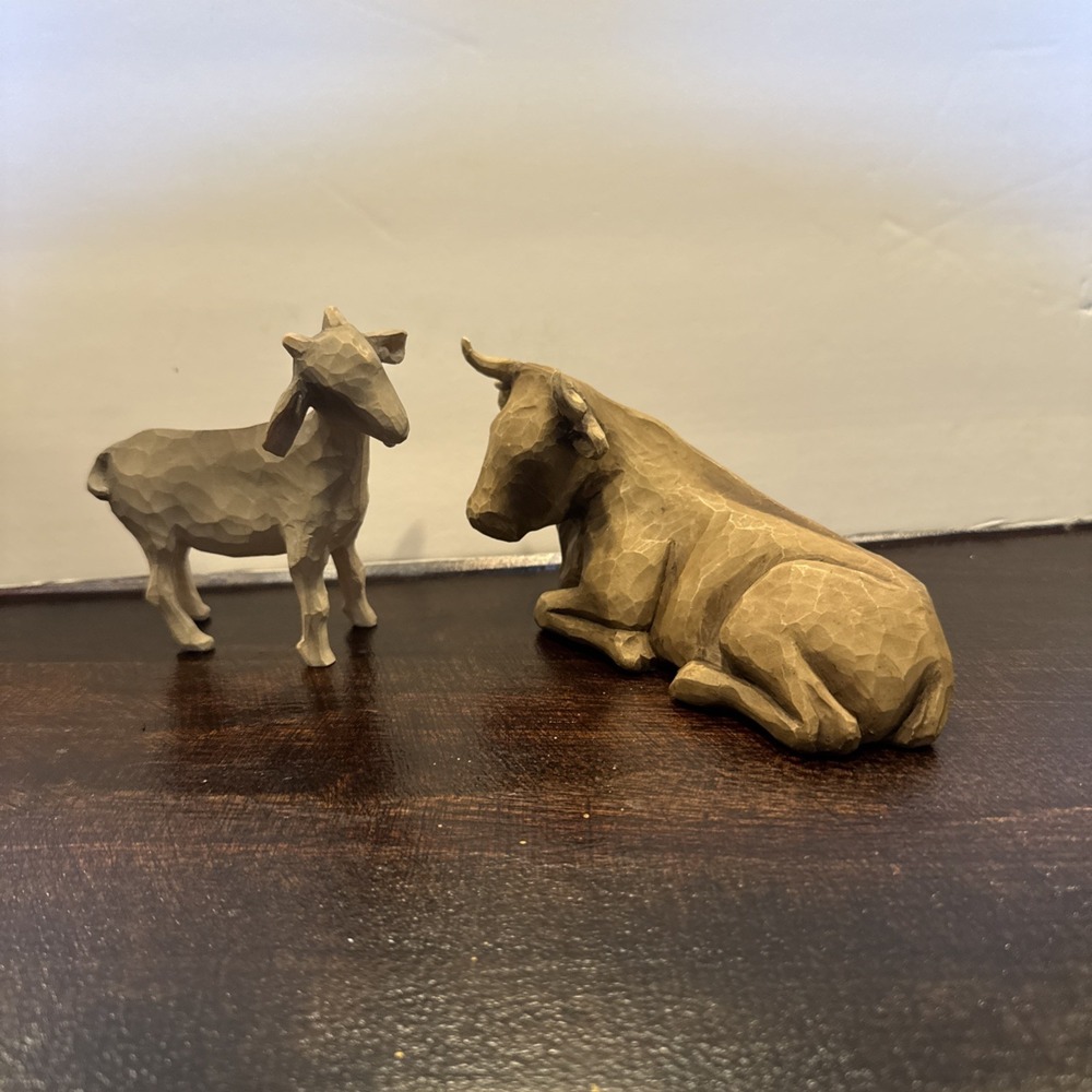 Demdaco Willow Tree Nativity 2 Piece Animal Set